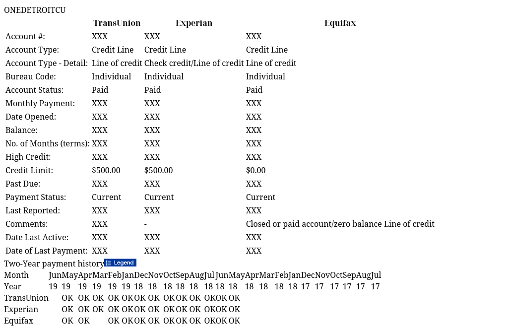 ONEDETROITCU IdentityIQ Report